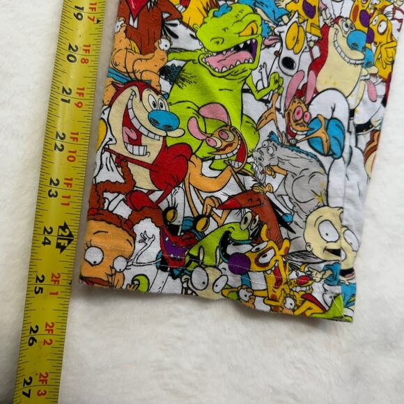 Nickelodeon 90s Cartoon Pajama Pant Ren & Stimpy Rugrats Rocko's Modern Small - Picture 4 of 6
